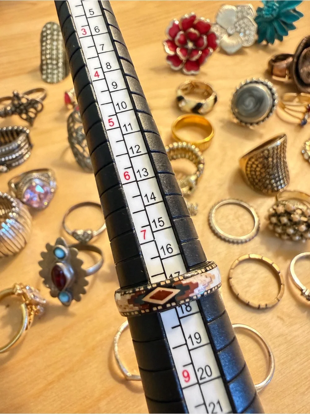 Vintage old costume fashion ring junk lot